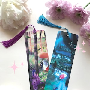 Set of 2 bookmarks of your choice, Illustrated bookmark