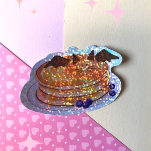 Sticker vinyle pancake d'halloween kawaii, Autocollant friandises sucrées, sticker muffin citrouille, dessert patisserie halloween