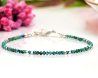 Gold turquoise stack bracelet / Genuine sleeping beauty turquoise bracelet / Turquoise jewellery / Gift for her