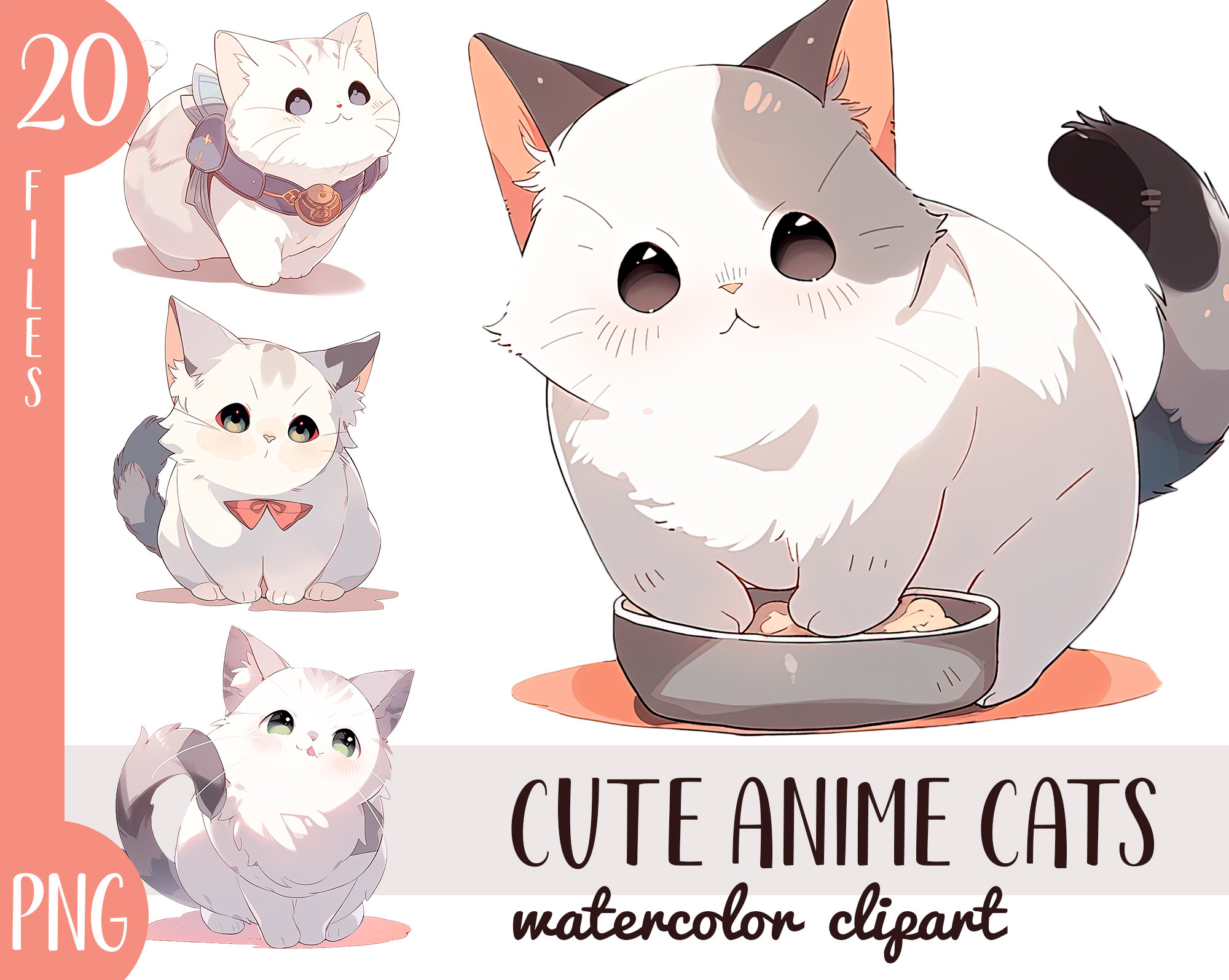 Anime Cat Names Stickers for Sale