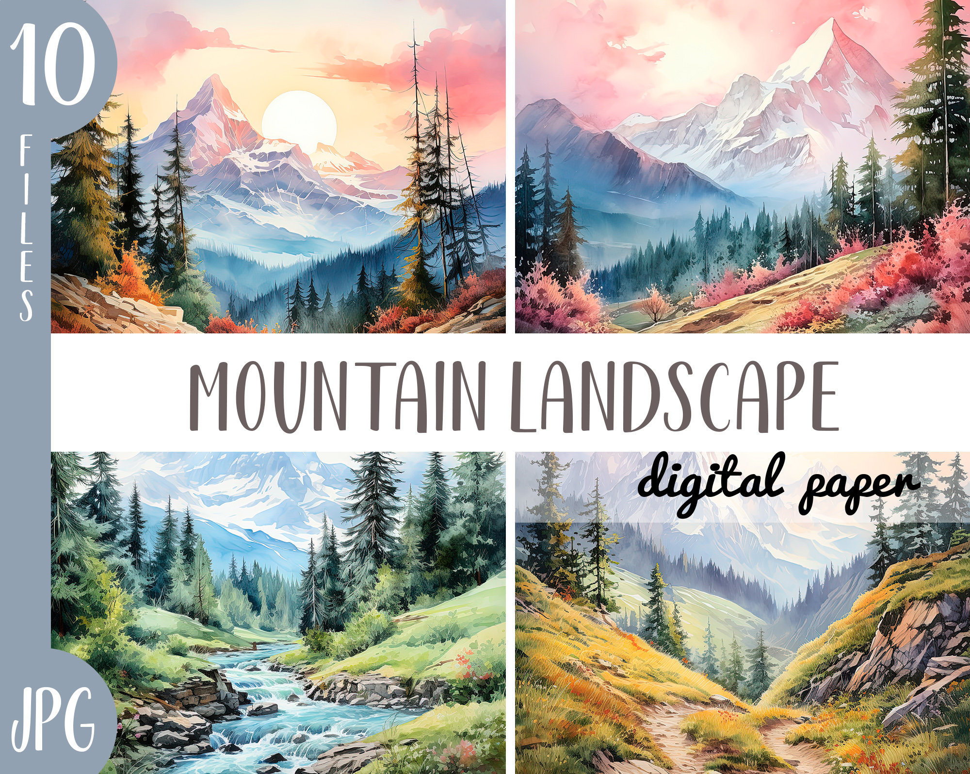 Paint by Numbers Kit for Adults , Easy DIY Art Kit, Snow Mountain