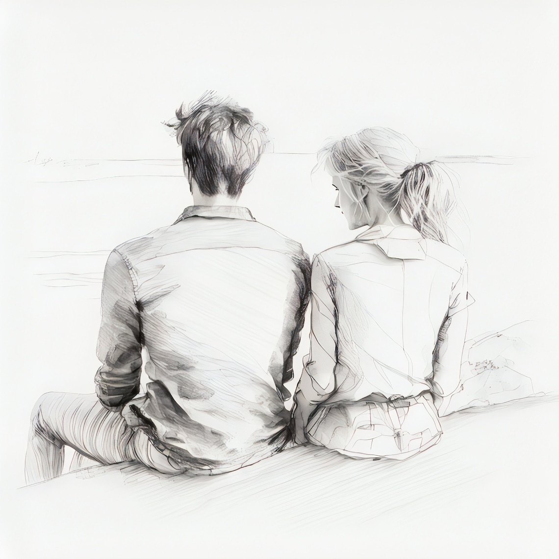 Beautiful Love Couple Sketch Art to Inspire Your Heart 21 Pencil Sketch Romantic Couple in Love Art 15 Bundle 4096x4096 Pixel