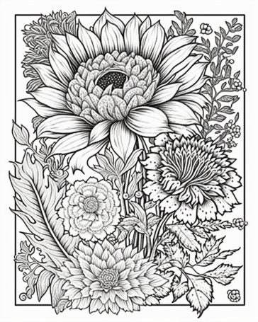 Large Print Adult Coloring Book: Simple Coloring Book For Adults, Elderly Coloring  Books With Large Design (8.5 X 11), Mandala Pattern, Flowers, Birds a book  by Ricky Be Action