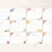 Digital 2025 Flower Calendar Printable, Sunday Start PDF, A3, A4 and A5 ...