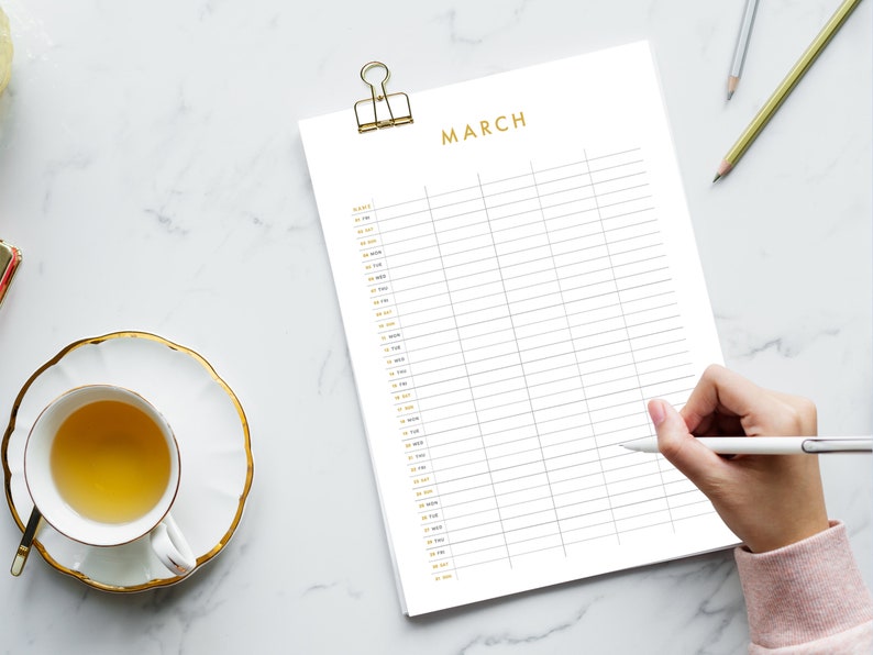 2024 Printable Family Planner Calendar, Digital Family Organiser
