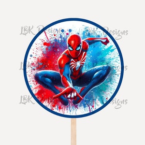 Spiderman Cake Topper | INSTANT DOWNLOAD PNG Digital File