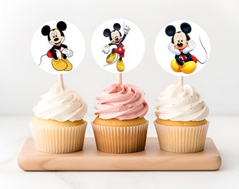 Micky Maus | 2" Cupcake Toppers | SOFORTIGER DOWNLOAD Digitale Datei