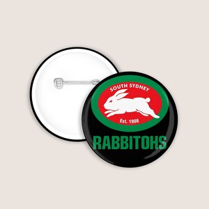 South Sydney Rabbitohs Birthday Card + 3 Badges