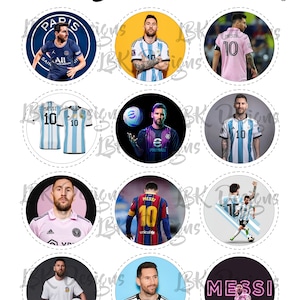 Lionel Messi | 2" Cupcake Toppers | INSTANT DOWNLOAD Digital File ...