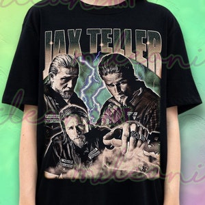 Limited Jax Teller Shirt Gift Movie Jax Teller T-Shirt Bootleg Jax Teller Homage Retro Unisex Graphic Tee ME295