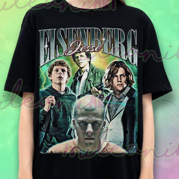 Retro Jesse Eisenberg Shirt | Jesse Eisenberg Homage | Jesse Eisenberg Fan Tees | Jesse Eisenberg Retro 90s Merch ME274