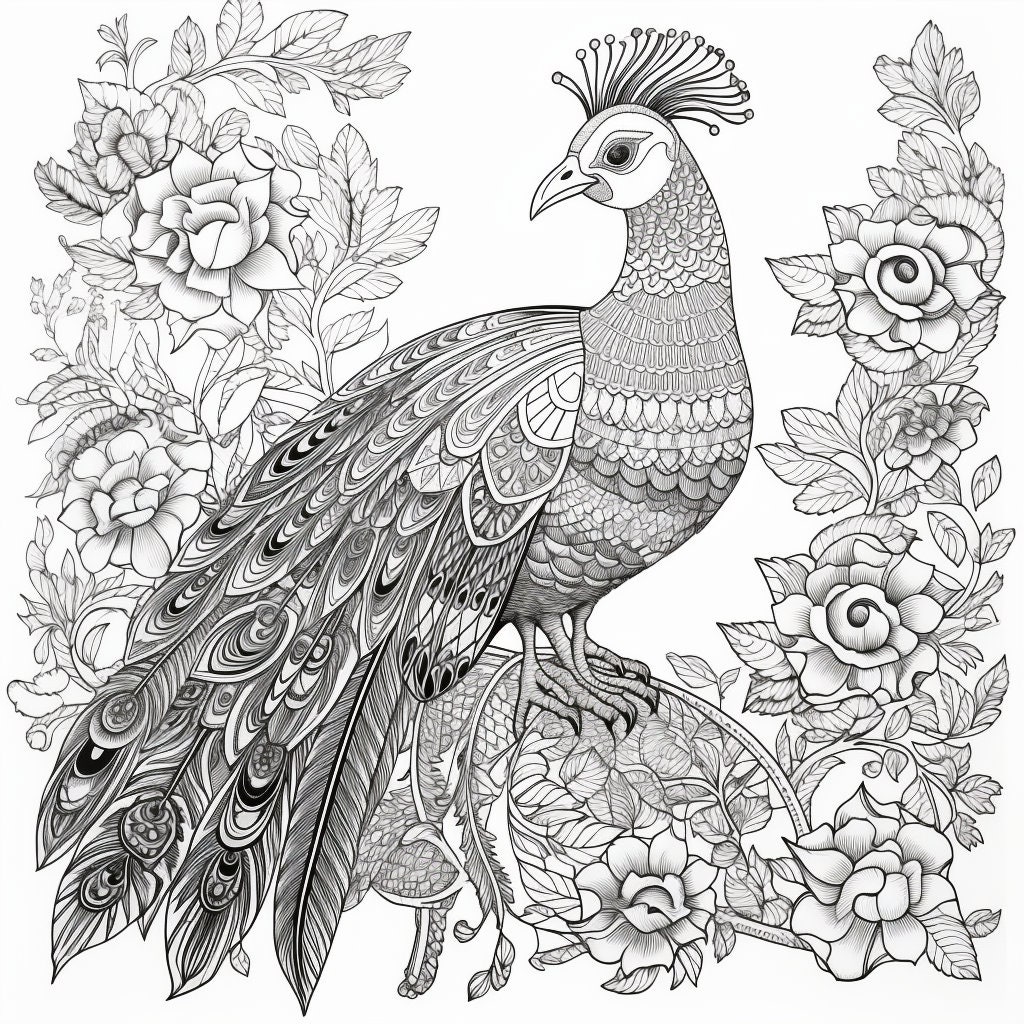 Animals of India, Coloring Book, Henna, Peacock, Elephant Etsy