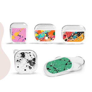 Ink Splatter Airpods Case Paint Cover for Airpods Pro 4  3  2  1 Apple Beats Pro  Studio Buds Plus +  Buds 2 Live FE