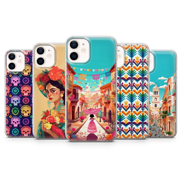 Mexican Phone Case Talavera Cover for iPhone 15 14 13 12 Pro 11 XR SE, Samsung S24 S23 S22 A25 5G A15 S23 FE, Google Pixel 8A 8 7 6