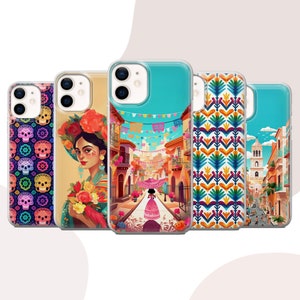 Mexican Phone Case Talavera Cover for iPhone 16 15 14 13 Pro 11 XR SE, Samsung S24 S23 S25 A56 5G A15 S23 FE, Google Pixel 9 Pro 8A 8 7 6