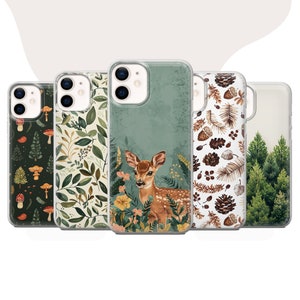 Bos telefoonhoes Nature Lover Cover voor iPhone 16 15 14 13 Pro 11 SE, Samsung S24 S23 S25 A56 5G A15 S23 FE, Google Pixel 9 Pro XL 8A 8 7 6