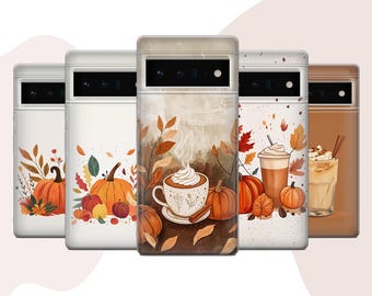 Pumpkin Spice Phone Case Autumn Cover for iPhone 16 15 , Google Pixel 9 8 , Samsung S25 , Huawei, OnePlus, Realme, Oppo, Vivo, Xiaomi