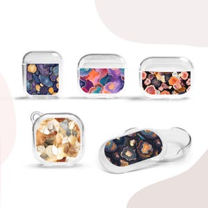 Geode Airpods Case Vintage Crystal Gemstones Cover for Airpods Pro 4  3  2  1 Apple Beats Pro  Studio Buds Plus +  Buds 2 Live FE