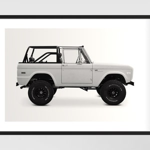 1974 Ford Bronco Custom Fine-Art Poster Wall Art Decor UNFRAMED PRINT - Gift for Him
