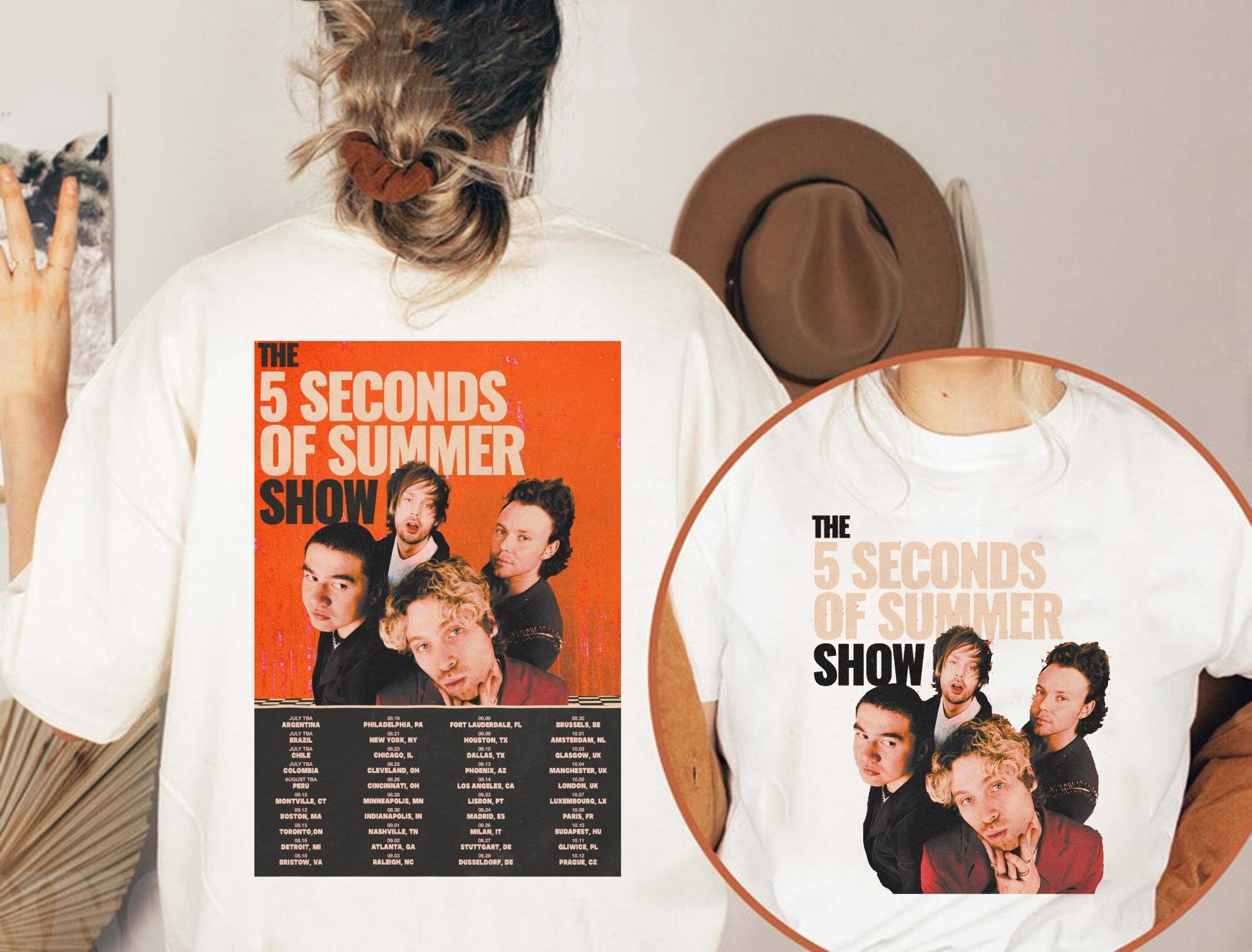 5 Seconds of Summer World Tour 2023 2024 Shirt 5SOS Fan Etsy Canada