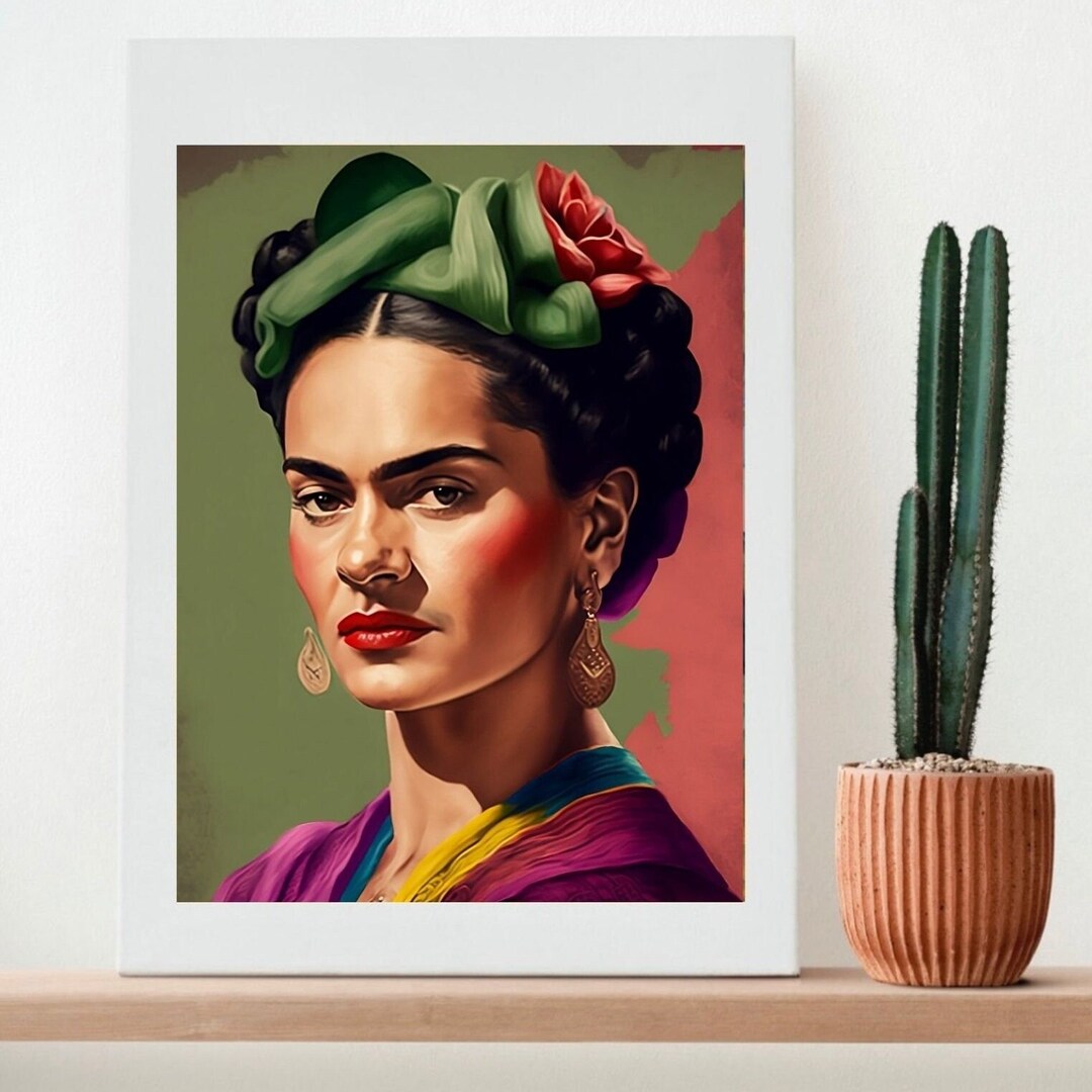 Frida Kahloinspired Digital Art on Etsy Unique and Colorful Etsy