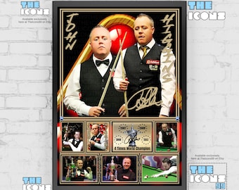 John Higgins Snooker Legend Print / Poster / Framed Memorabilia / Collectible / Signed