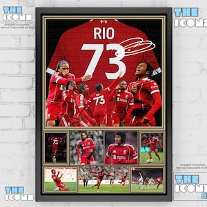 Liverpool FC Icon Rio Ngumoha Football Shirt Back Print / Poster / Framed Memorabilia / Collectible / Signed