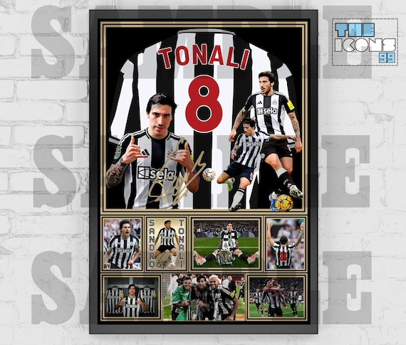 Newcastle United Icon Sandro Tonali Football Shirt Back Print