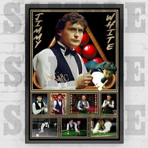 Jimmy White Snooker Legend Print / Poster / Framed Memorabilia / Collectible / Signed