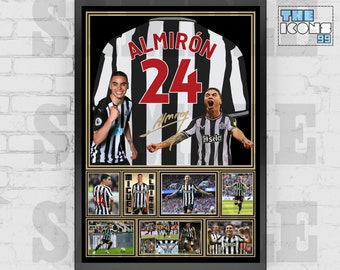 Miguel Almiron Newcastle United Poster: Football Legend Memorabilia