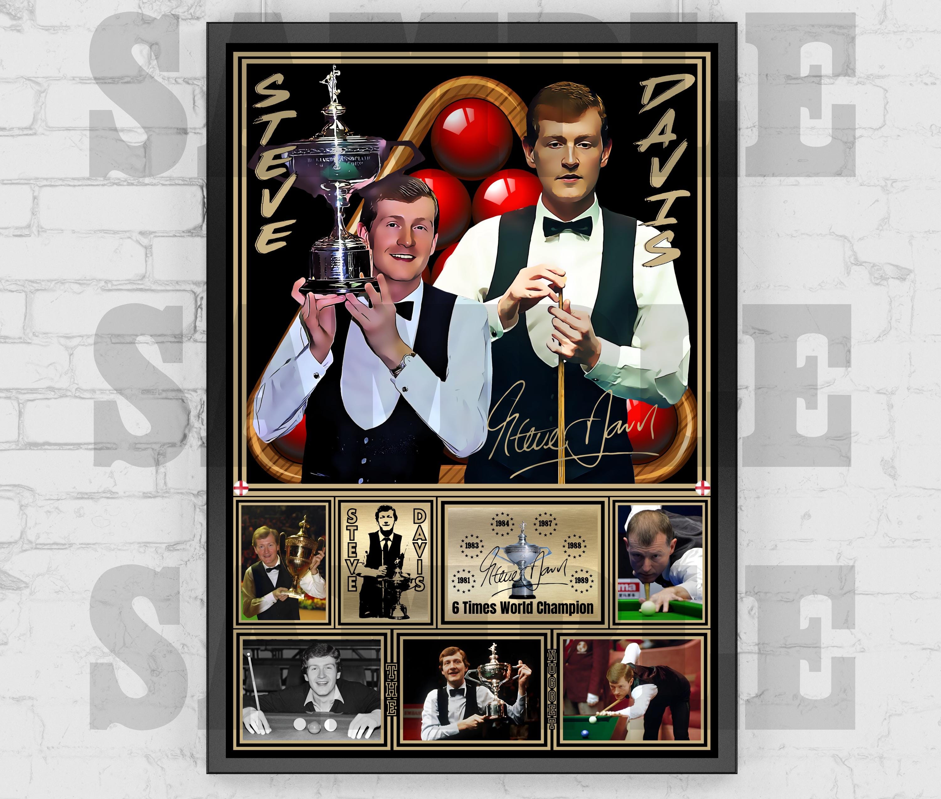 Steve Davis Snooker Legend Print / Poster / Framed Memorabilia / Collectible / Signed