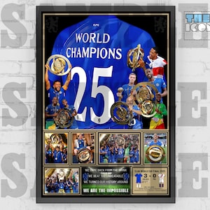 Chelsea FC Club World Cup Winners Football Posters / Framed Memorabilia / Collectibles