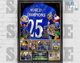 Chelsea FC Club World Cup Winners Football Posters / Framed Memorabilia / Collectibles