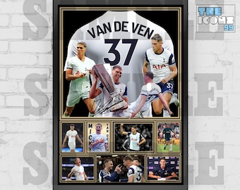 Micky Van de Ven Tottenham Spurs Poster: Football Memorabilia