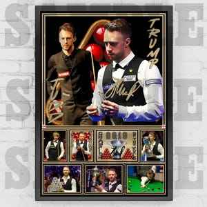 Judd Trump Snooker Icon Print / Poster / Framed Memorabilia / Collectible / Signed