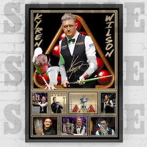 Kyren Wilson Snooker Icon Print / Poster / Framed Memorabilia / Collectible / Signed
