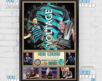 Rob Cross 'Voltage' Darts Poster: Signed Memorabilia Art Print