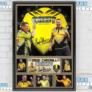 Dave 'Chizzy' Chisnall Darts Icon Poster: Shirt Back Print