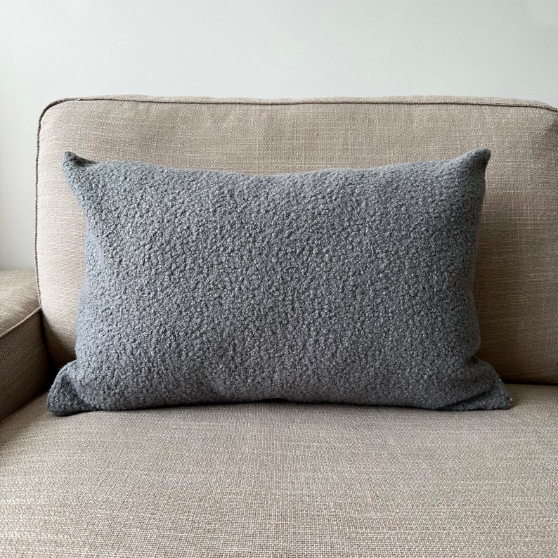 green textured soft lumbar pillow