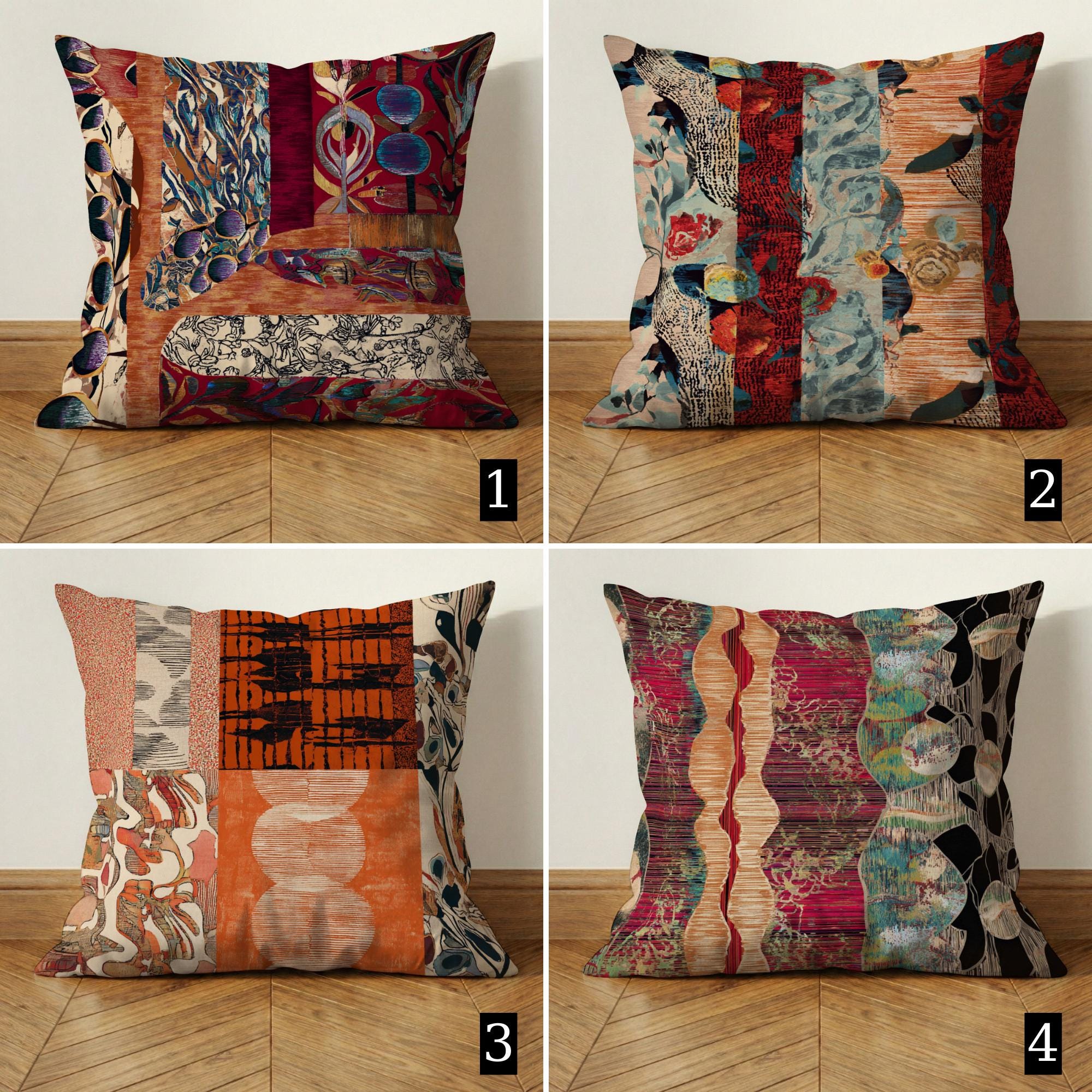 Patchwork Pillow Cover - Etsy