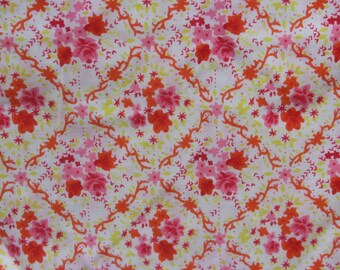 Vintage cushion cover fabric for processing flower decor pop art 70s GDR