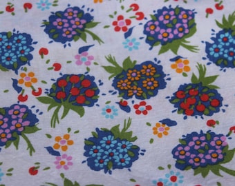 Vintage duvet cover fabric for processing flower decor 70s GDR