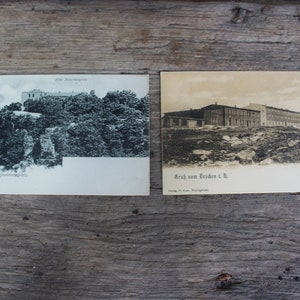 2 Harz Brocken Hexentanzplatz Ansichtskarten | alte deutsche Foto Postkarten | Sepia | um 1900 - 1920