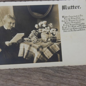 foto alemão velha cartão postal | Mãe Dia das Mães | Art Déco 1936