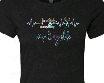 Quilting is Life, heartbeat, yarn, ball, PNG, JPEG