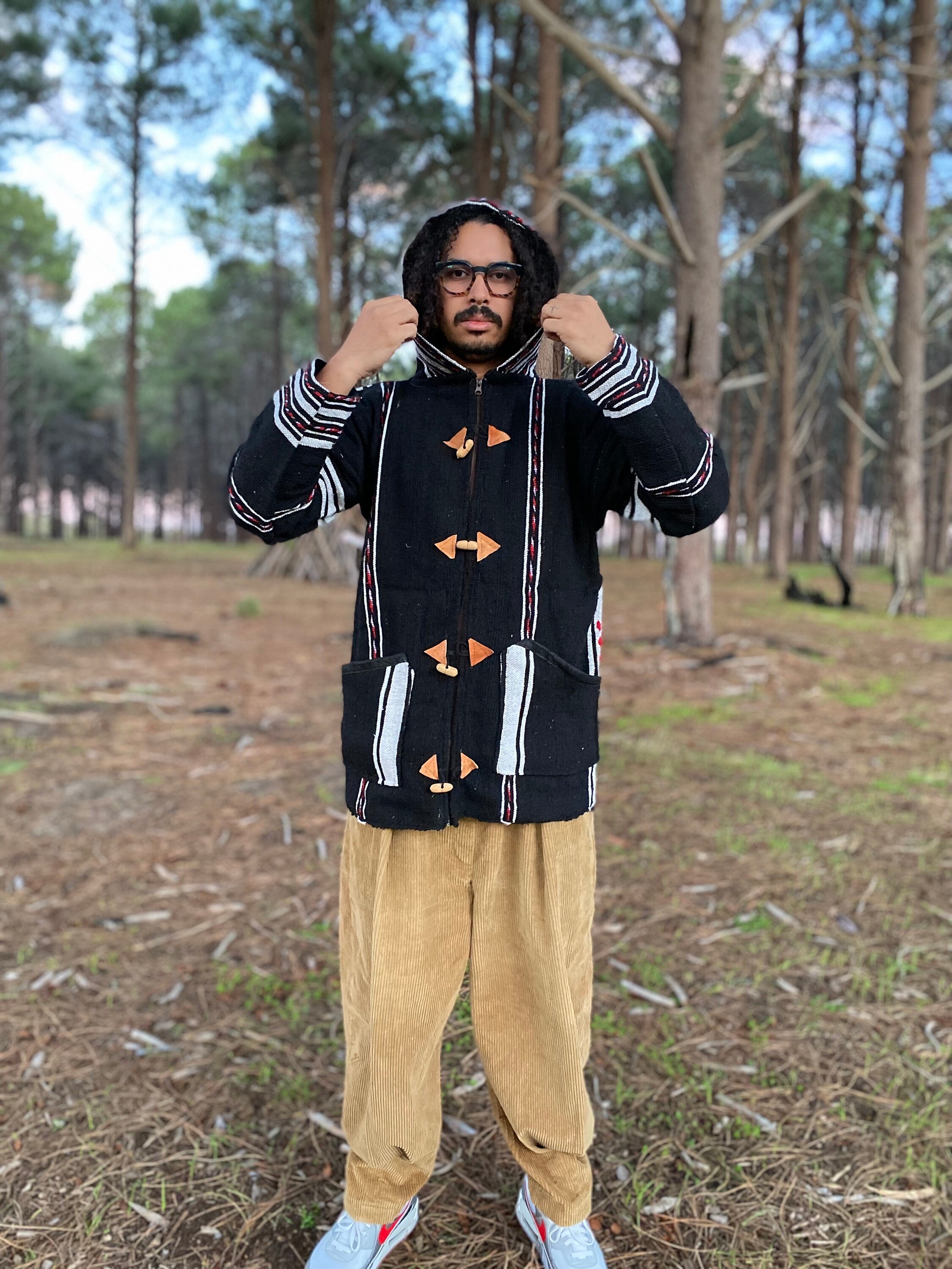 Handmade Wool Berber Jacket: Moroccan Djellaba Hoodie - Etsy