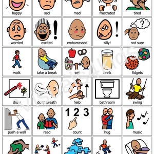 Emotions & Needs Printable – Autism Visual Supports (Digital Download)