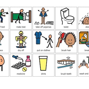 Visuele kaarten ochtendroutine: voorbereiding voor schoolbestuurder: fotokaarten (digitale download)