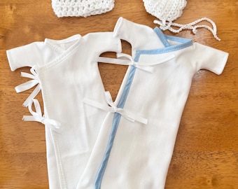 Micro Preemie Bereavement Bunting, Beanie, Bonnet, 22 Weeks