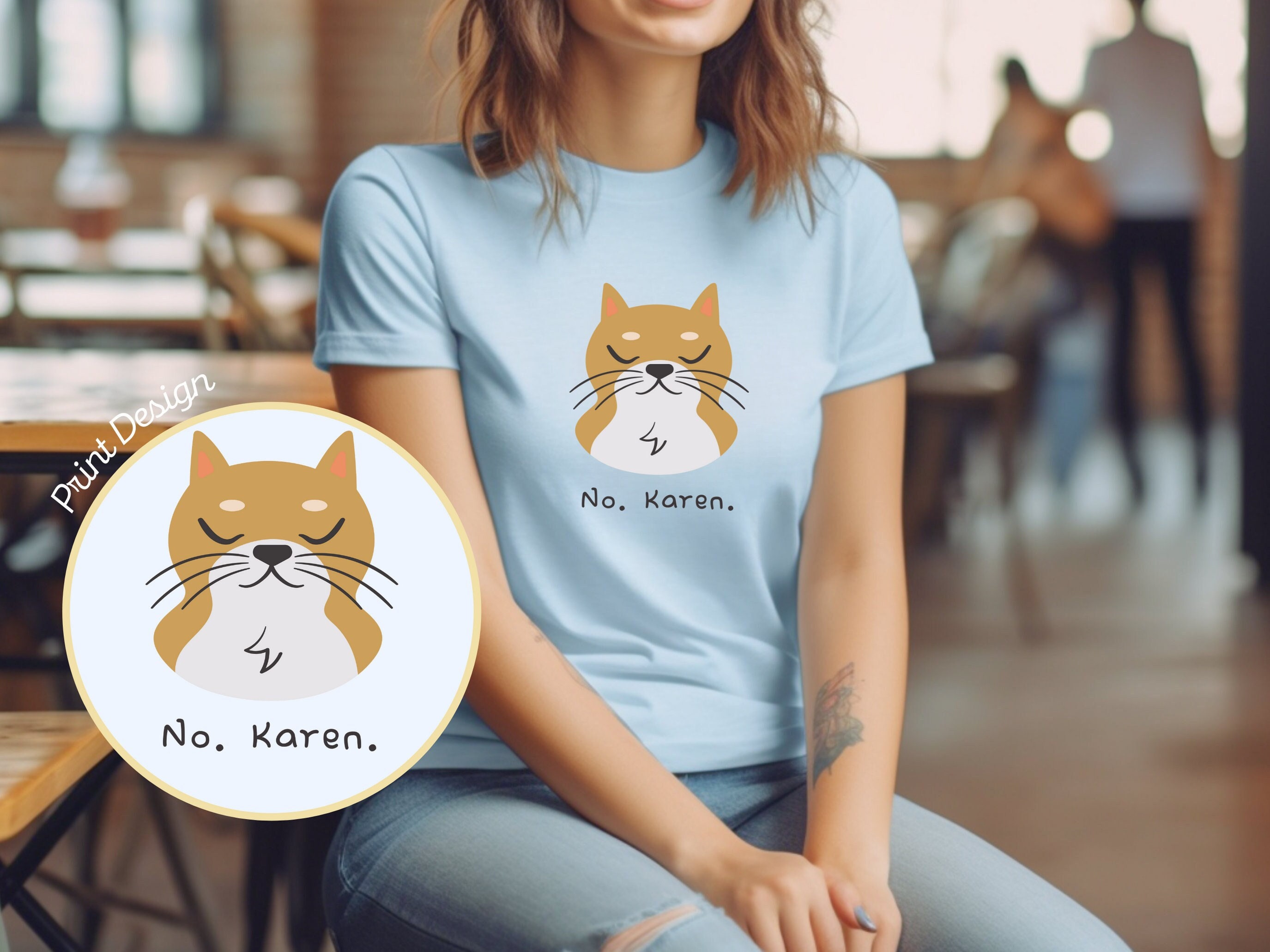 Karen scott cat shirt top